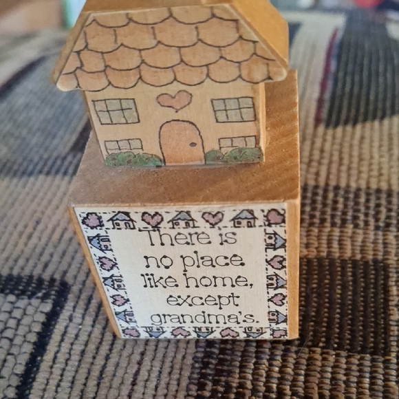 Other - Wooden Grandma Home Block Sign - Beige and Brown